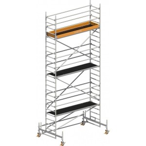 Echafaudage aluminium roulant Uni Standard 1401105 285X75 7.5 mètre5 Echafaudage aluminium roulant Uni Standard 1401105 285X75 7.5 mètre5