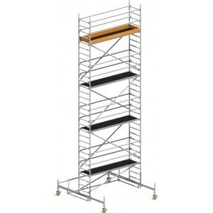 Echafaudage aluminium roulant Uni Standard 1401107 285X75  9.6 mètres Echafaudage aluminium roulant Uni Standard 1401107 285X75  9.6 mètres