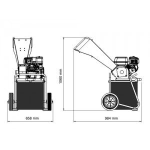Broyeur de Branche  MASDK300BS Essence 18 Brouettes/h D40mm Broyeur de Branche  MASDK300BS Essence 18 Brouettes/h D40mm
