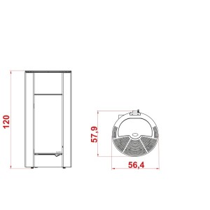 Poêle à pellets "granulés" Palazzetti Ecofire INES 9 kW Acier Blanc Poêle à pellets "granulés" Palazzetti Ecofire INES 9 kW Acier Blanc