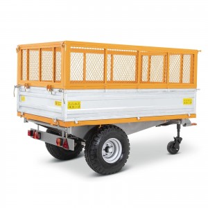 Remorque Tri-Benne agricole pour tracteur 1.5 Tonnes, avec grilles amovibles Remorque Tri-Benne agricole pour tracteur 1.5 Tonnes, avec grilles amovibles