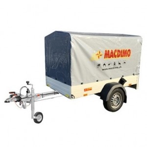 Remorque BT100 MCALU PRO 205X113X120 PTC 1000Kg Bachée Remorque BT100 MCALU PRO 205X113X120 PTC 1000Kg Bachée