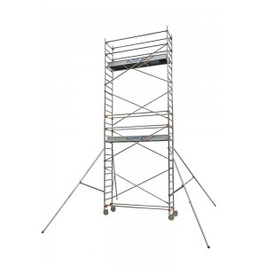 Echafaudage aluminium roulant AL255  255x70cm 6.90m Hauteur de travail Echafaudage aluminium roulant AL255  255x70cm 6.90m Hauteur de travail