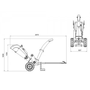 Broyeur de Branches MACDK800H 13.5CV HONDA 13.5CV Ø120mm Broyeur de Branches MACDK800H 13.5CV HONDA 13.5CV Ø120mm